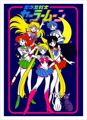 Chibiusa Sailor Poster – Niedliches Retro-Anime-Wandbild für Magical-Girl-Fans