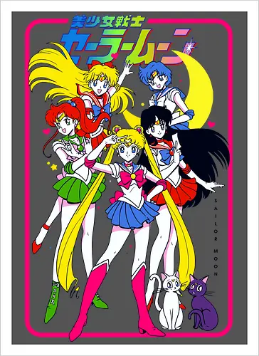 Chibiusa Sailor Poster – Niedliches Retro-Anime-Wandbild für Magical-Girl-Fans