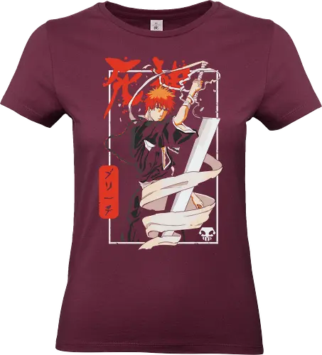 Ichigo Kurosaki Poster – Bleach Anime - bleach ichigo poster, ichigo kurosaki wandkunst, bankai bleach druck, anime shinigami deko, bleach anime poster, soul reaper kunstwerk, japanische anime wandkunst, manga action druck, bleach fan geschenk, ichigo ästhetik kunst. - Standard T-Shirt (Women)