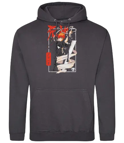 Ichigo Kurosaki Poster – Bleach Anime - bleach ichigo poster, ichigo kurosaki wandkunst, bankai bleach druck, anime shinigami deko, bleach anime poster, soul reaper kunstwerk, japanische anime wandkunst, manga action druck, bleach fan geschenk, ichigo ästhetik kunst. - Standard Hoodie