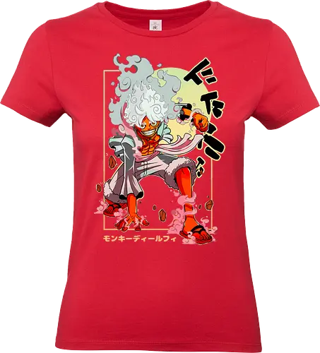 pirate gear Pirate - luffy gear poster, one piece wall art, monkey d luffy print, gear 5 luffy artwork, anime pirate decor, one piece anime poster, manga action wall art, straw hat pirates, luffy transformation art, one piece fan gift. - Standard T-Shirt (Women)