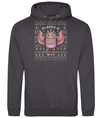 Phreeoni Ugly Sweater - ragnarok online, slime, mmorpg, jrpg, poring, angeling, deviling, deviruchi, ragnarok mobile, gaming, video game, gamer, ragnarok eternal love, xmas, ragnarok origin, ugly christmas sweater, geffen dungeon, christmas, phreeoni - Standard Hoodie