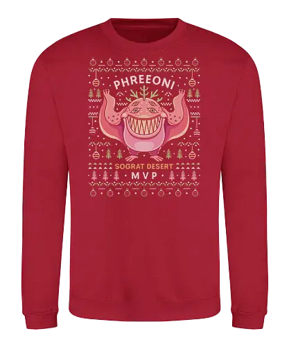 Phreeoni Ugly Sweater - ragnarok online, slime, mmorpg, jrpg, poring, angeling, deviling, deviruchi, ragnarok mobile, gaming, video game, gamer, ragnarok eternal love, xmas, ragnarok origin, ugly christmas sweater, geffen dungeon, christmas, phreeoni - Sweatshirt