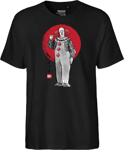 Classic dancing clown sumi e