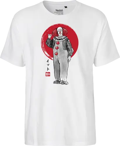 Classic dancing clown sumi e