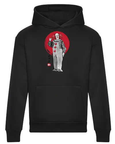 Classic dancing clown sumi e