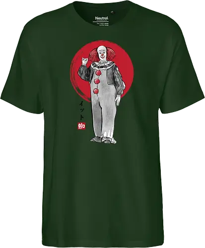 Classic dancing clown sumi e