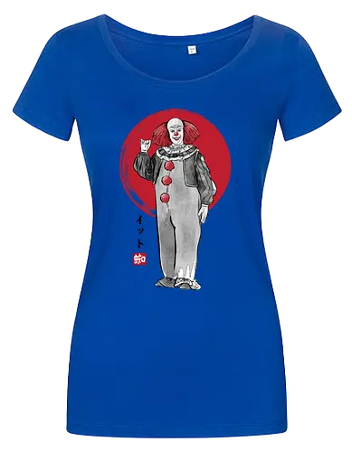 Classic dancing clown sumi e