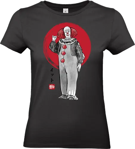 Classic dancing clown sumi e - Clown, terror movies, retro, halloween, it, clowns, japanese art - Standard T-Shirt (Women)