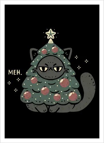 Funny Cat with Christmas Tree Costume