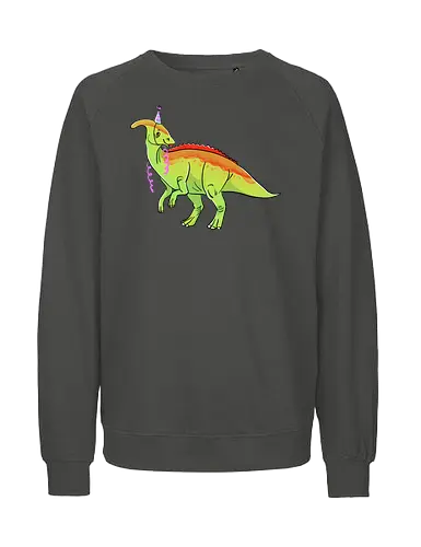 Partysaurolophus - Dino, Comic, Parasaurolphus, Party - Fairtrade Sweatshirt
