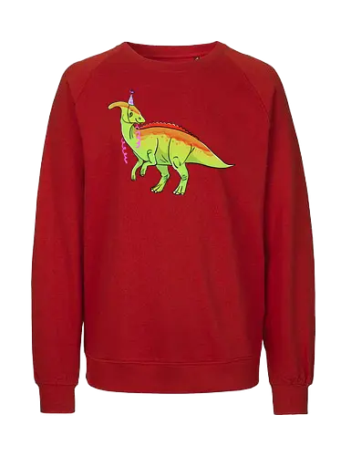 Partysaurolophus - Dino, Comic, Parasaurolphus, Party - Fairtrade Sweatshirt