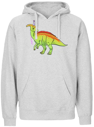 Partysaurolophus - Dino, Comic, Parasaurolphus, Party - Fairtrade Hoodie