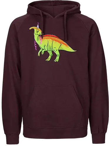 Partysaurolophus - Dino, Comic, Parasaurolphus, Party - Fairtrade Hoodie