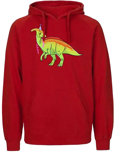 Partysaurolophus - Dino, Comic, Parasaurolphus, Party - Fairtrade Hoodie