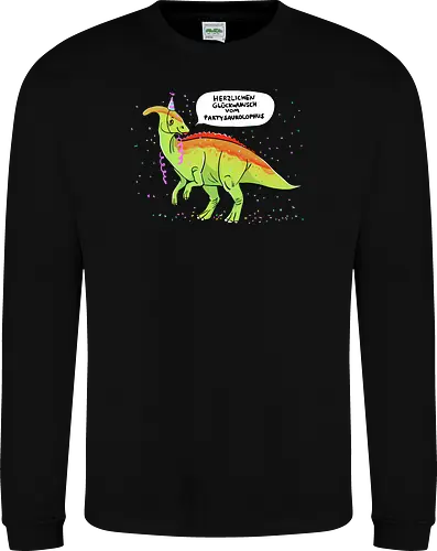 Partysaurolphus mit Sprechblase