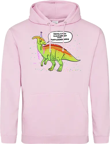 Partysaurolphus mit Sprechblase