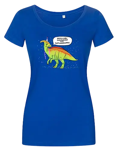 Partysaurolphus mit Sprechblase