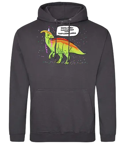Partysaurolphus mit Sprechblase - Comic, Dino, Parasaurolophus, Party - Standard Hoodie