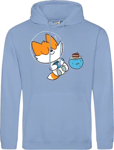 Pause vom Weltalltag (ohne Background) - Comic, Fuchs, Space, Weltraum, Pause - Standard Hoodie