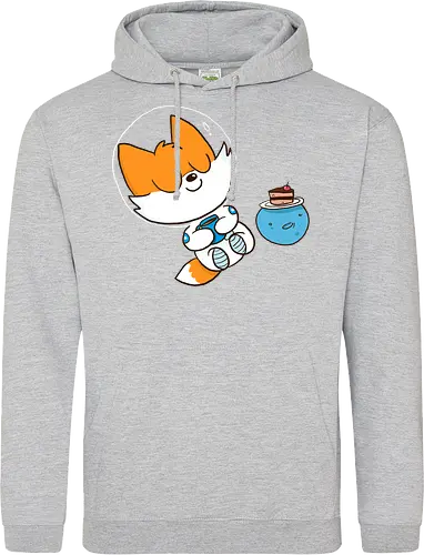 Pause vom Weltalltag (ohne Background) - Comic, Fuchs, Space, Weltraum, Pause - Standard Hoodie