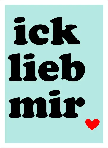 ick lieb mir