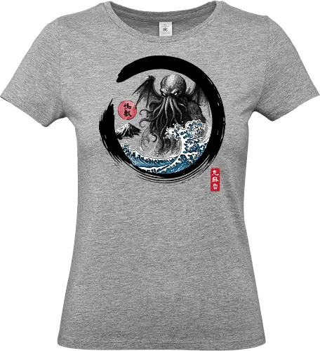 Enso great old one - anime, manga, japan, japanese art, retro, vintage, cthulhu - Standard T-Shirt (Women)