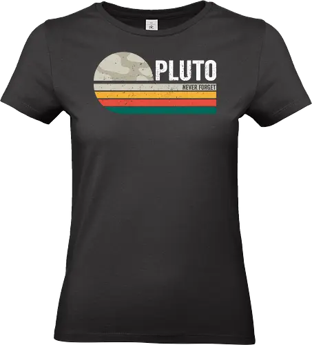 Pluto vintage - retro, vintage, planets, galaxy, stars, astronauts - Standard T-Shirt (Women)