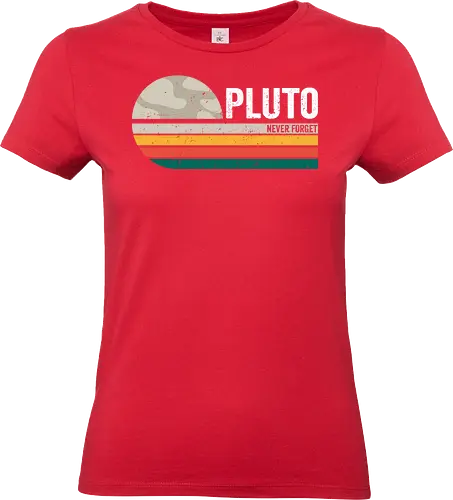 Pluto vintage - retro, vintage, planets, galaxy, stars, astronauts - Standard T-Shirt (Women)