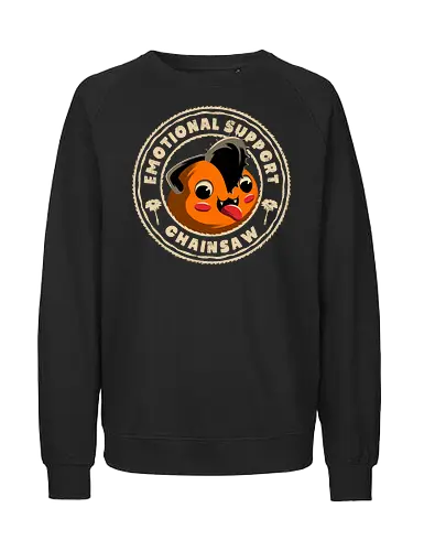 Emotional Support Chainsaw - Chainsawman, Pochita, Demon, Chainsaw, Dog - Fairtrade Sweatshirt