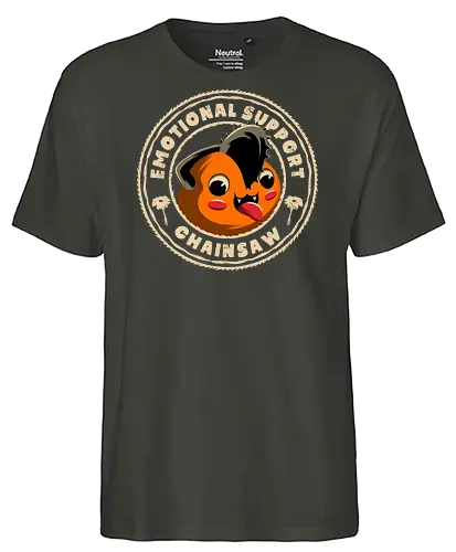 Emotional Support Chainsaw - Chainsawman, Pochita, Demon, Chainsaw, Dog - Fairtrade T-Shirt