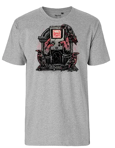 Here Lies the Gamer - Gamer, gaming, video games, nostalgia, nostalgic, retro, classic - Fairtrade T-Shirt