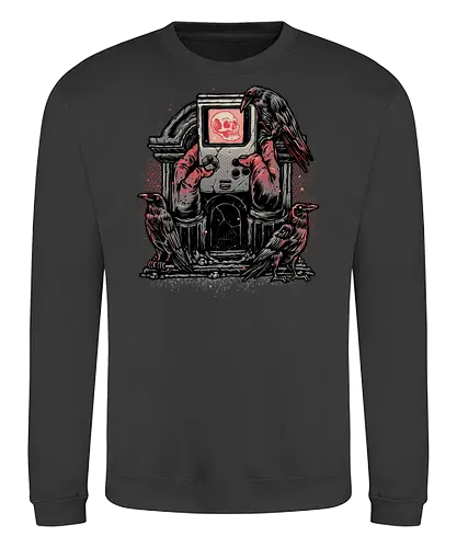Here Lies the Gamer - Gamer, gaming, video games, nostalgia, nostalgic, retro, classic - Sweatshirt