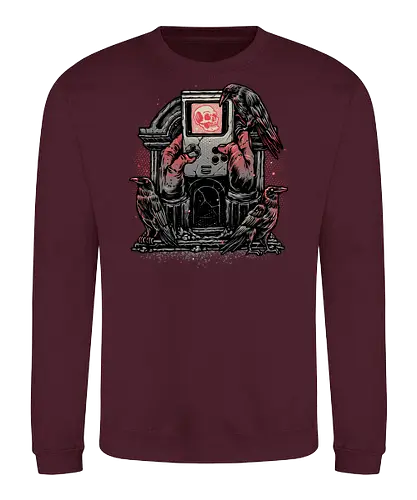 Here Lies the Gamer - Gamer, gaming, video games, nostalgia, nostalgic, retro, classic - Sweatshirt