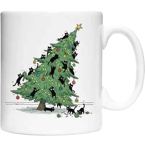 Christmas Tree Cat-astrophe