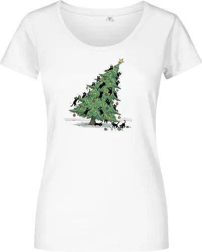 Christmas Tree Cat-astrophe