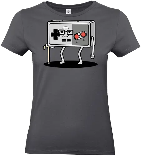OG Gamer: Classic Controller - NES controller, retro gamer, old school gaming, classic Nintendo, 8-bit, nostalgic, funny gamer, OG gamer, video game humor, t-shirt design, art print, geek humor, vintage console, elderly gamer, D-pad - Standard T-Shirt (Women)