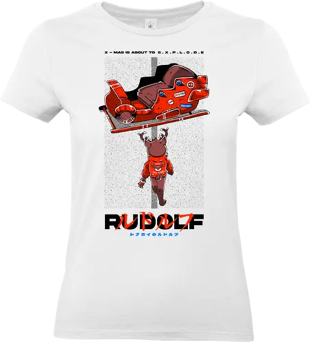RUDOLF - xmas, merry xmas, akira, anime, japan, japanese, rudolf, reindeer - Standard T-Shirt (Women)
