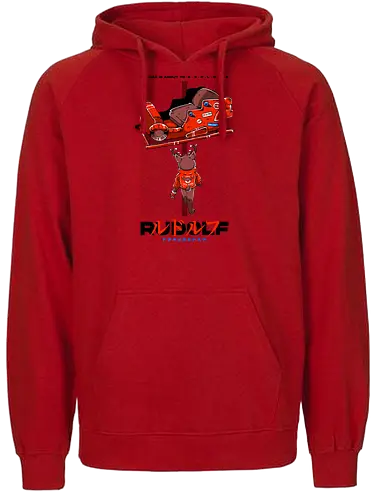 RUDOLF - xmas, merry xmas, akira, anime, japan, japanese, rudolf, reindeer - Fairtrade Hoodie
