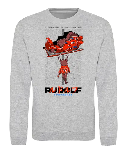 RUDOLF - xmas, merry xmas, akira, anime, japan, japanese, rudolf, reindeer - Sweatshirt
