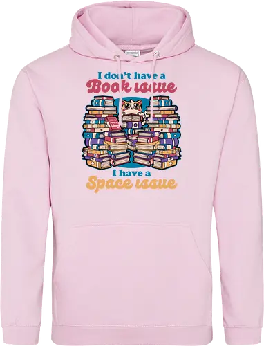Cat Books Library - Book, Books, Bookworm, Library, Pet, Pets, Adventure, Fantasy, Social Issues, Cat, Cat Owner - Standard Hoodie