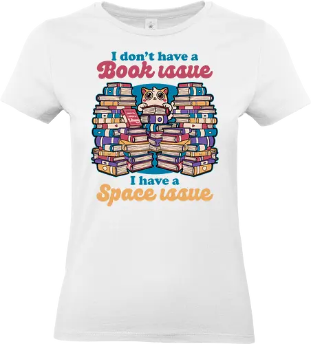 Cat Books Library - Book, Books, Bookworm, Library, Pet, Pets, Adventure, Fantasy, Social Issues, Cat, Cat Owner - Standard T-Shirt (Women)
