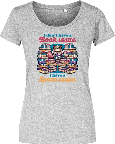 Cat Books Library - Book, Books, Bookworm, Library, Pet, Pets, Adventure, Fantasy, Social Issues, Cat, Cat Owner - Women T-Shirt