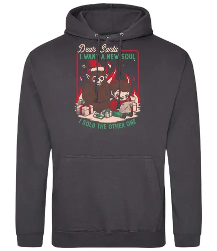 Christmas Demon Pact - Holiday, Santa Claus, Presents, Merry Christmas, Christmas Vacation, Christmas, Christmas Eve, Gifts, Gift, Naughty, Naughty List, Nice, Fire, Hell, Soul, Devil, Demon, Bad Santa, Krampus - Standard Hoodie