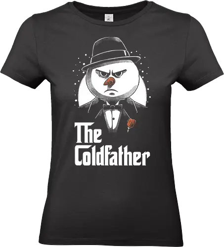 Snowman Mafia Movie - movies, crime, drama, cult, movie, mafia, cult film, cult movie, classic movie, retro vintage, Holiday, Winter, Christmas, Christmas Vacation, Christmas Eve, snow, snowman - Standard T-Shirt (Women)