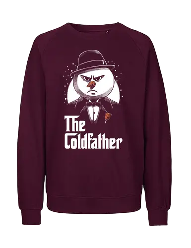 Snowman Mafia Movie - movies, crime, drama, cult, movie, mafia, cult film, cult movie, classic movie, retro vintage, Holiday, Winter, Christmas, Christmas Vacation, Christmas Eve, snow, snowman - Fairtrade Sweatshirt