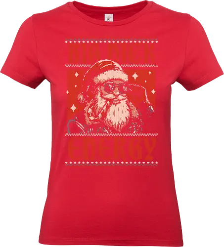 Ugly Sweater Big Santa Claus - Ugly Sweater, Holiday, Christmas, Merry Christmas, Ugly Christmas Sweater, Pixel Art, santa claus, Christmas Vacation, Christmas Eve, Christmas Sweater, Gifts, Gift, fun, funny, pun, joke, dad joke - Standard T-Shirt (Women)