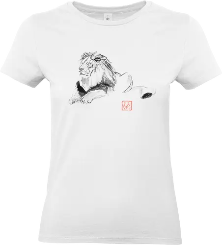 lion - lion, sumie, japan - Standard T-Shirt (Women)