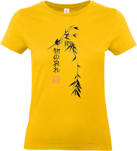 mono no aware - bamboo, sumie, kanji, japan - Standard T-Shirt (Women)