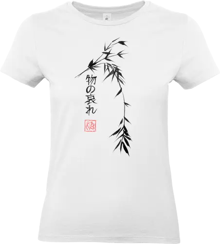 mono no aware - bamboo, sumie, kanji, japan - Standard T-Shirt (Women)